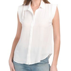 NWT Women's white sleeveless size S Truth by Republic blouse $48